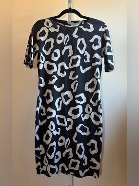 DVF Diane von Furstenberg Cyrano Silk Leopard Print Dress 6